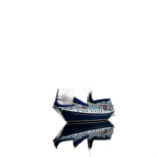 shoes, crown, photorealistic, 3d render, concept art, pixel art, sailboat, blue transparent PNG cut-out
