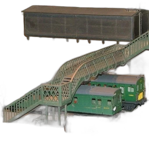 3d render, model, train, station transparent PNG cut-out