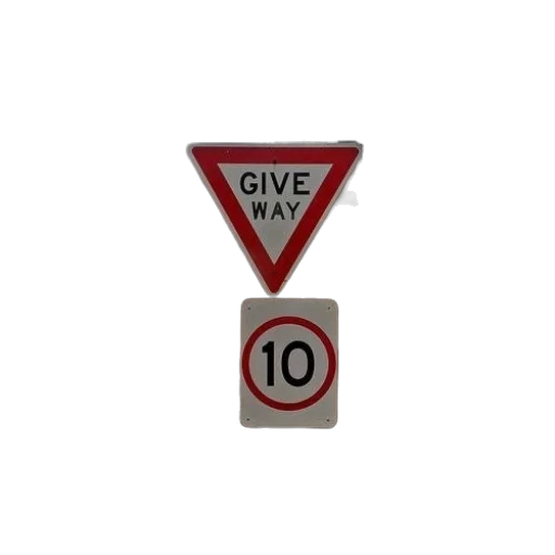 jewelry, jacket, 3d render, brick, wall, give, way, sign transparent PNG cut-out
