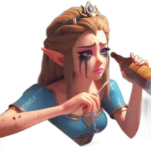 face, crown, weapon, staff, concept art, fantasy art, 3d render, pixel art transparent PNG cut-out