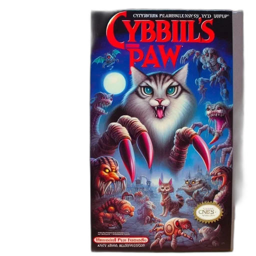 creature, old, nes, gaming, cartridge, displays, cybils, paw transparent PNG cut-out