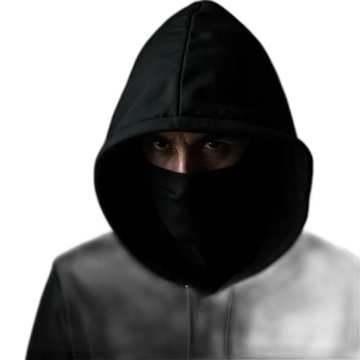jacket, mask, face, staff transparent PNG cut-out