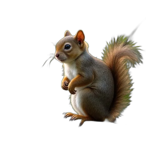 animal, staff, creature, 3d render transparent PNG cut-out