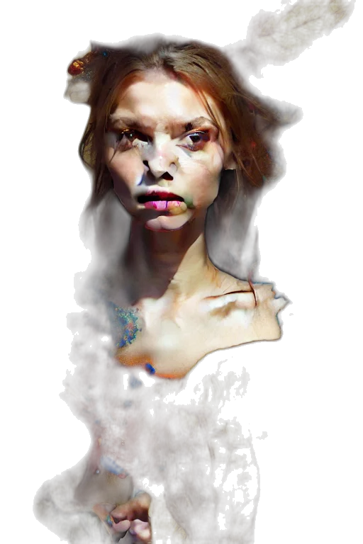 face, mask, dress, creature transparent PNG cut-out
