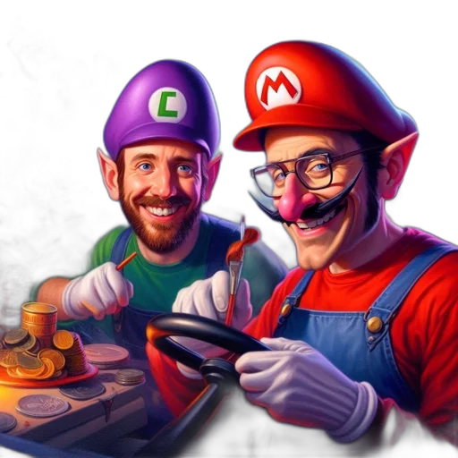 food, concept art, fantasy art, 3d render, watercolor, fire, two, characters transparent PNG cut-out