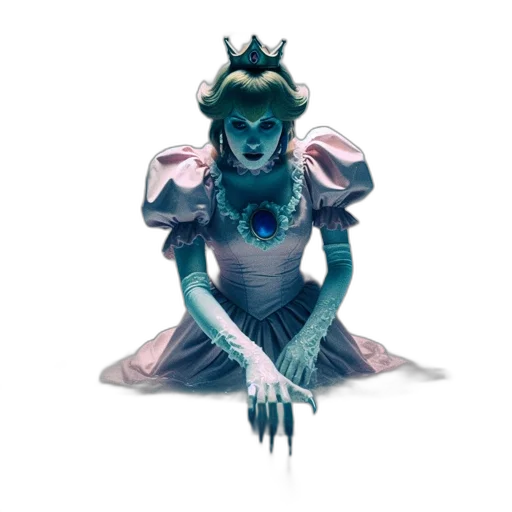 crown, creature, mask, dress, concept art, fantasy art, watercolor, pixel art transparent PNG cut-out