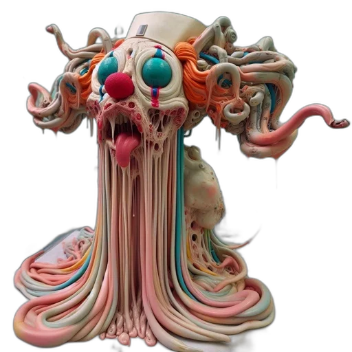 mask, creature, staff, face, concept art, 3d render, unusual, sculpture transparent PNG cut-out