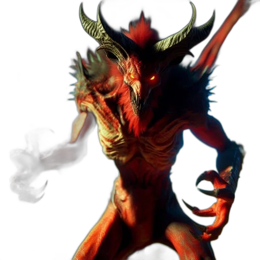 dragon, mask, creature, staff, concept art, fantasy art, comic book art, 3d render transparent PNG cut-out