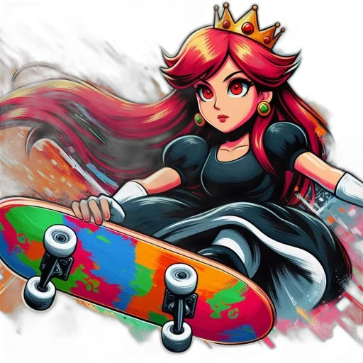 concept art, fantasy art, cartoon, pixel art, animated, character, vibrant, red transparent PNG cut-out