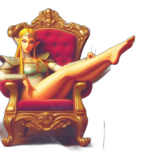 furniture, crown, jewelry, concept art, fantasy art, 3d render, photorealistic, elfin-featured transparent PNG cut-out