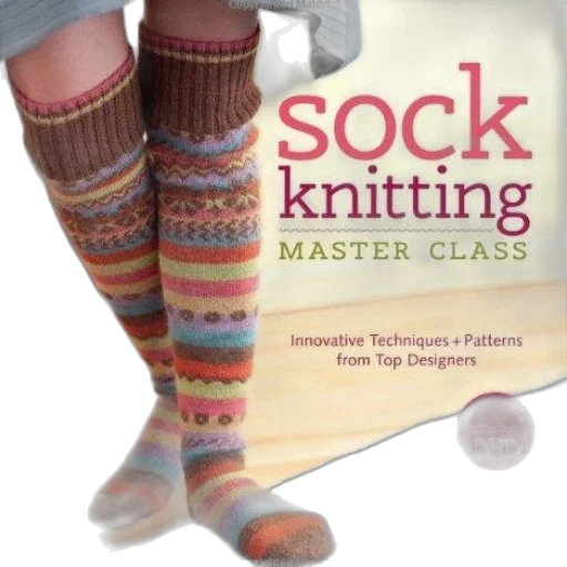 book, cover, titled, sock, knitting, master, class, ann transparent PNG cut-out