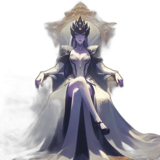 crown, dress, staff, mask, concept art, fantasy art, pixel art, anime transparent PNG cut-out