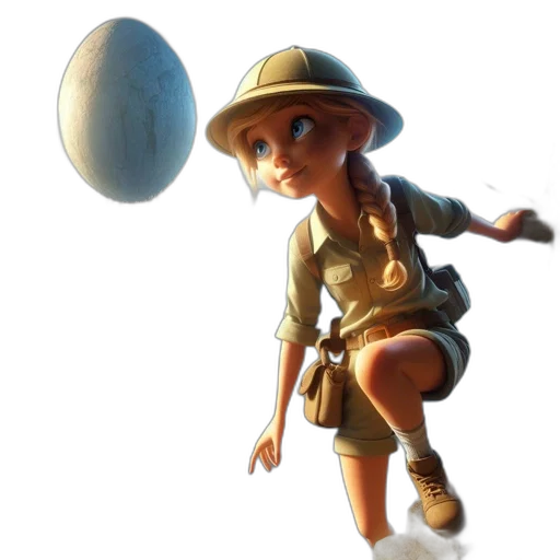 hat, staff, weapon, dress, 3d render, concept art, photorealistic, fantasy art transparent PNG cut-out