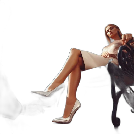 dress, furniture, shoes, concept art, photorealistic, 3d render, fantasy art, fire transparent PNG cut-out