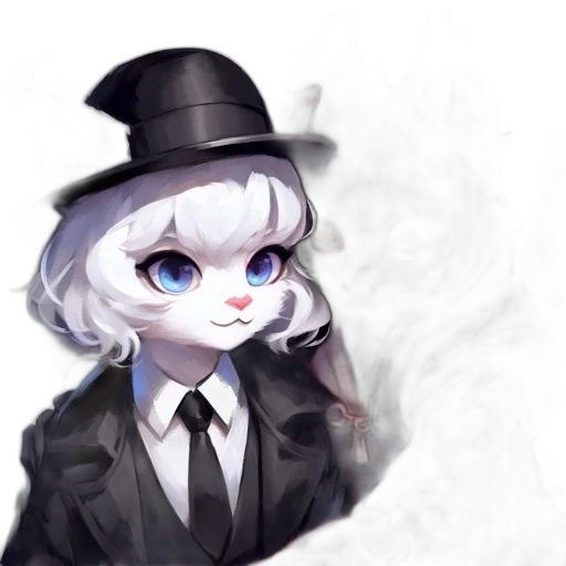 hat, staff, mask, face, concept art, pixel art, anime, fantasy art transparent PNG cut-out