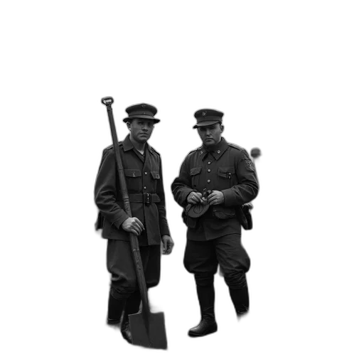 staff, weapon, jacket, hat, concept art, pixel art, 3d render, photorealistic transparent PNG cut-out