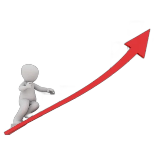 arrow, graph, shows, average transparent PNG cut-out