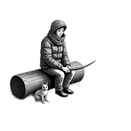 animal, umbrella, staff, weapon, concept art, pixel art, photorealistic, pencil sketch transparent PNG cut-out