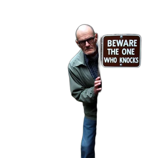 creature, jacket, staff, weapon, elderly, man, green, checked transparent PNG cut-out