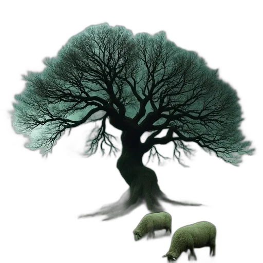 tree, animal, creature, 3d render, concept art, photorealistic, fantasy art, forest transparent PNG cut-out