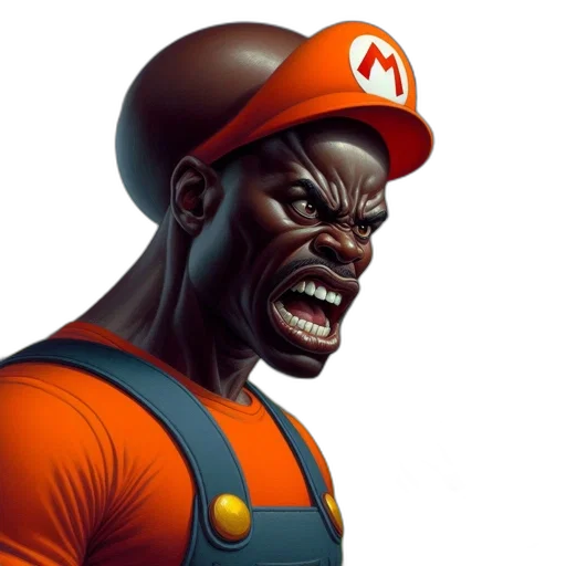 face, hat, concept art, comic book art, photorealistic, pixel art, muscular, man transparent PNG cut-out