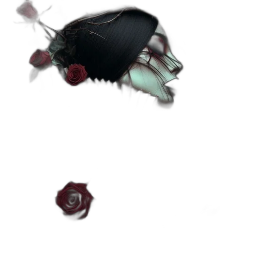 flower, crown, mask, weapon, concept art, 3d render, photorealistic, pixel art transparent PNG cut-out