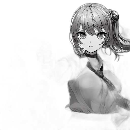 dress, mask, face, staff, anime, photorealistic, concept art, fantasy art transparent PNG cut-out