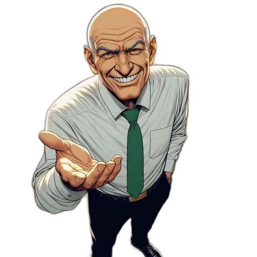 staff, face, mask, jacket, comic book art, concept art, cartoon, anime transparent PNG cut-out