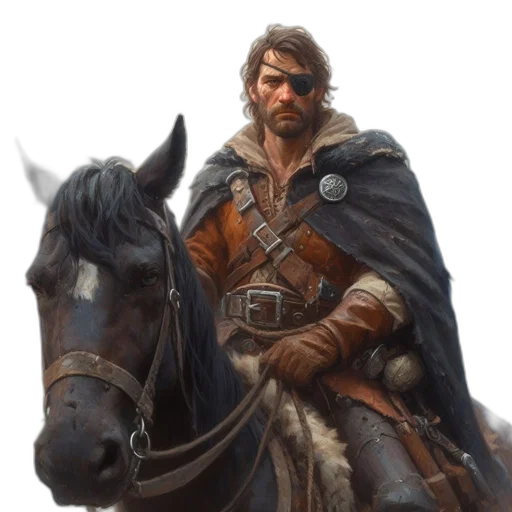 sword, fantasy art, concept art, photorealistic, oil painting, earth tones, rugged, bearded transparent PNG cut-out