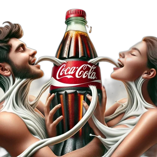 bottle, food, photorealistic, comic book art, concept art, 3d render, intimate, coca-cola transparent PNG cut-out
