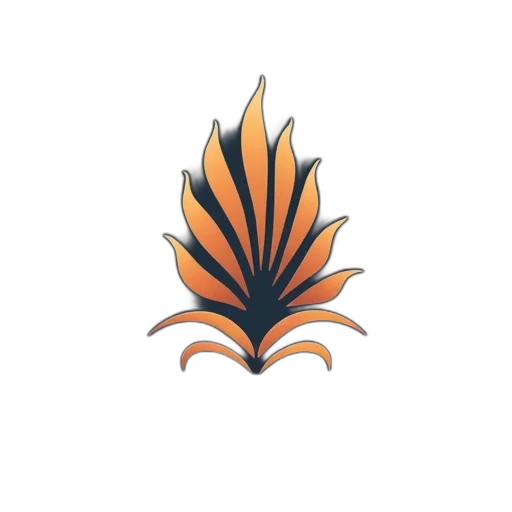 crown, flower, staff, dragon transparent PNG cut-out