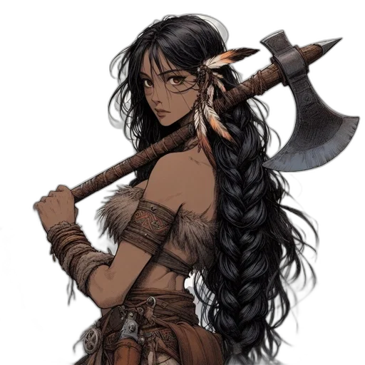 staff, sword, weapon, fantasy art, concept art, pixel art, anime, earth tones transparent PNG cut-out