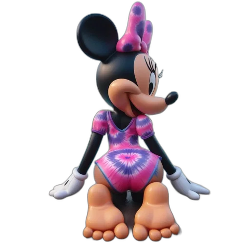 animal, creature, jacket, dress, 3d render, concept art, minnie, mouse transparent PNG cut-out