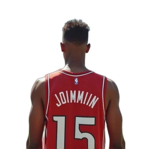 man, basketball, uniform, front transparent PNG cut-out