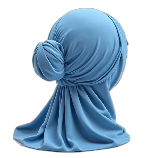 dress, crown, hat, mask, 3d render, concept art, photorealistic, blue transparent PNG cut-out