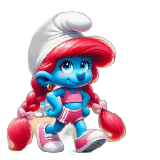 hat, robot, 3d render, concept art, vaporwave, photorealistic, blue, cheery transparent PNG cut-out