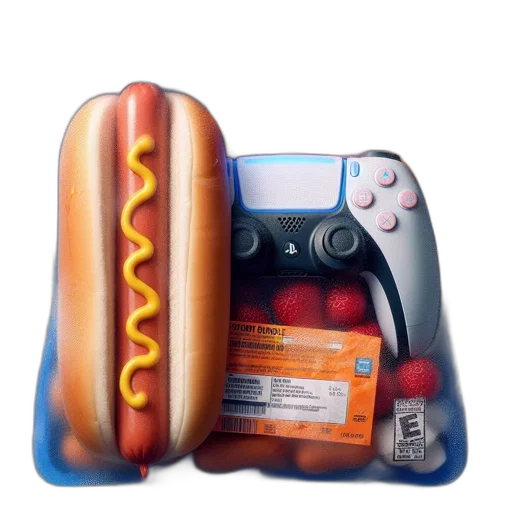 food, weapon, robot, animal, 3d render, concept art, photorealistic, vaporwave transparent PNG cut-out