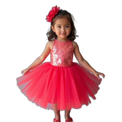 dress, photorealistic, red, diy transparent PNG cut-out