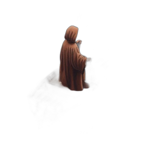 dress, bottle, creature, staff, 3d render, pixel art, concept art, fantasy art transparent PNG cut-out