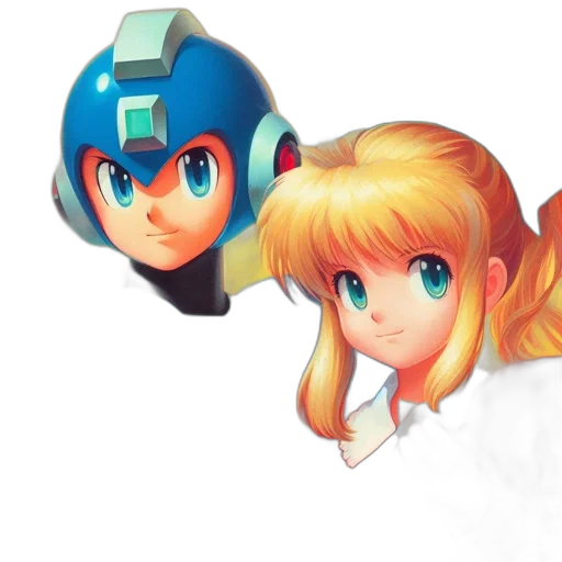 robot, hat, face, concept art, anime, pixel art, 3d render, outer space transparent PNG cut-out
