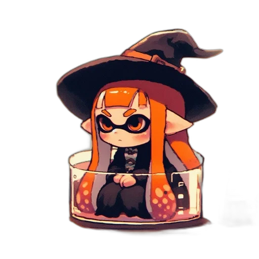 hat, dress, weapon, staff, concept art, pixel art, watercolor, cartoon transparent PNG cut-out