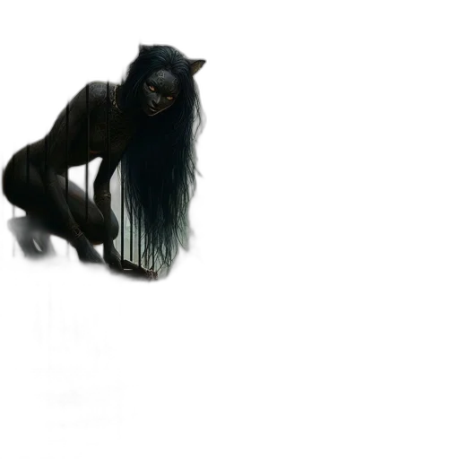 creature, animal, hair, dragon, concept art, 3d render, fantasy art, photorealistic transparent PNG cut-out