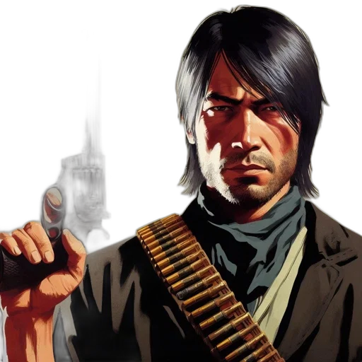 weapon, comic book art, concept art, photorealistic, fantasy art, illustrated, male, figure transparent PNG cut-out