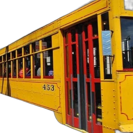 car, building, furniture, 3d render, vibrant, yellow, trolley, red transparent PNG cut-out