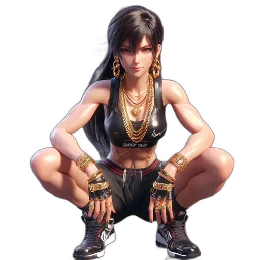 jewelry, concept art, fantasy art, cyberpunk, pixel art, urban, setting, fierce transparent PNG cut-out