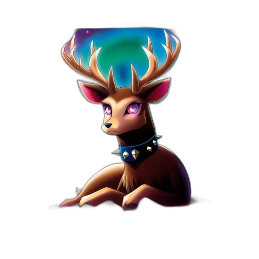 crown, hat, animal, jewelry, concept art, fantasy art, 3d render, vaporwave transparent PNG cut-out