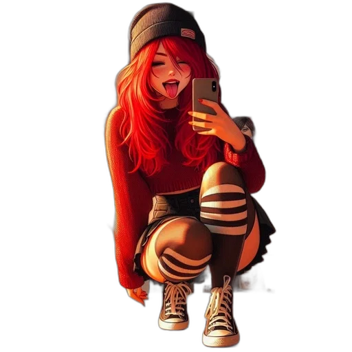 hat, jacket, face, dress, cartoon, comic book art, anime, pixel art transparent PNG cut-out