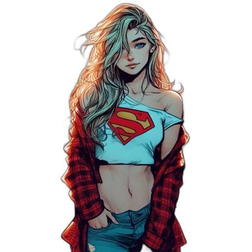 comic book art, concept art, cartoon, fantasy art, neon, colorful, red, young transparent PNG cut-out