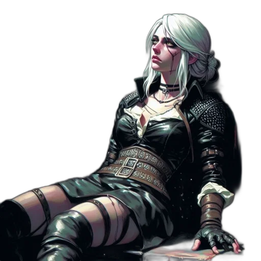 sword, weapon, concept art, comic book art, cyberpunk, fantasy art, dark, monochrome transparent PNG cut-out