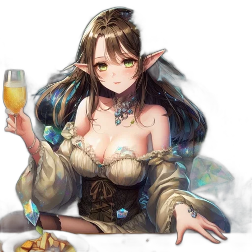 food, dragon, crown, staff, fantasy art, concept art, pixel art, anime transparent PNG cut-out